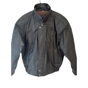 black leather jacket (Expressions Worldwide) For Mens Size :large 42/44